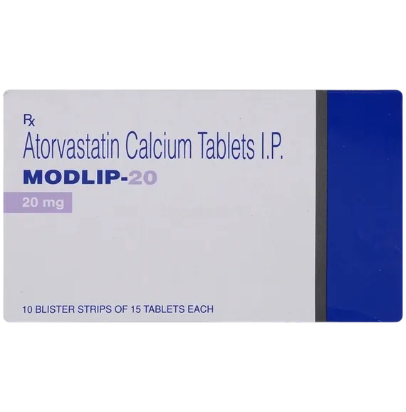 modlip 20mg tablet 15's